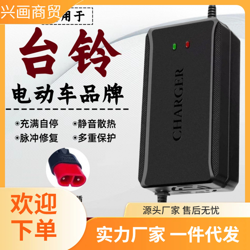 全新台铃电动车电瓶充电器自动断电48V12AH60V20AH72V非原装