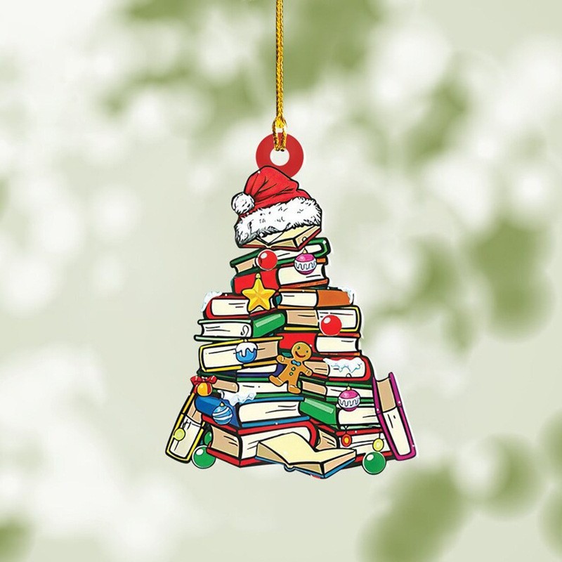 Transfronterizo nuevo creativo árbol de Navidad coche colgante Navidad acrílico decoración vacaciones decoraciones para el hogar image 27