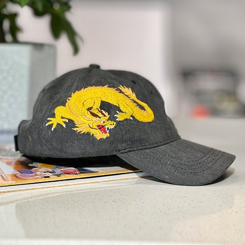 Hecho a mano sombrero hombres y mujeres bordado DIY producción material paquete Lu bordado regalo creativo para novio sol sombrero