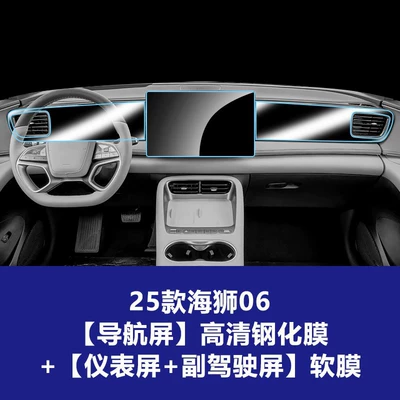 Car interior film Sea Lion 05 06 07 - 25-models-of-hiace-06-156inch-navigationhigh-definition-tempered-film-instrument-passengertpu-soft-film
