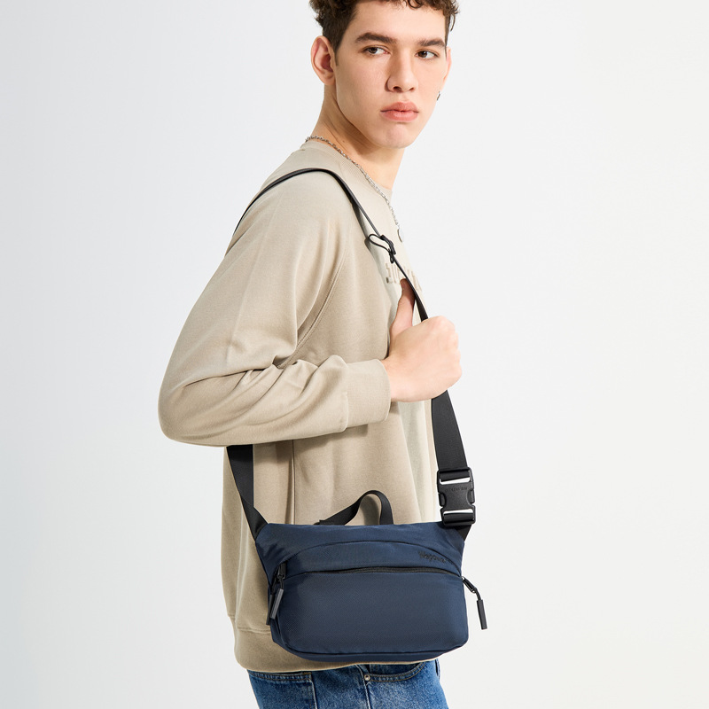 WEPOWER nuevo bolso de pecho simple, bolso de negocios coreano para hombres, bolso de hombro para móviles deportivos casuales.