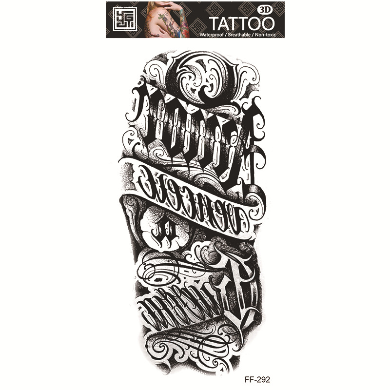 Tatuajes Temporales Impermeables de Papel de Transferencia al Agua para Cuerpo Entero image 98