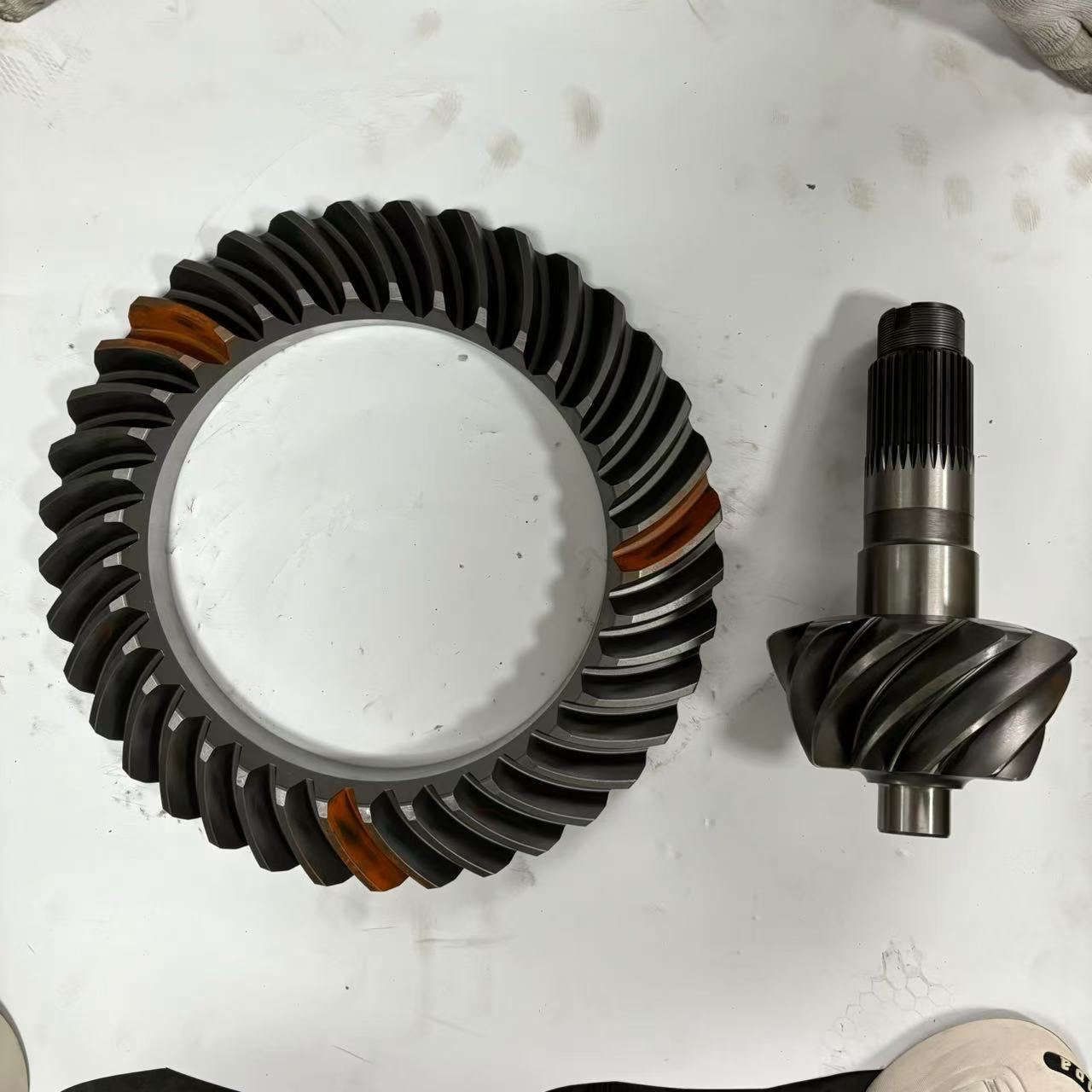 PX400 middle axle 3.7 basin angle tooth 2402040QF001J driving and driven bevel gear