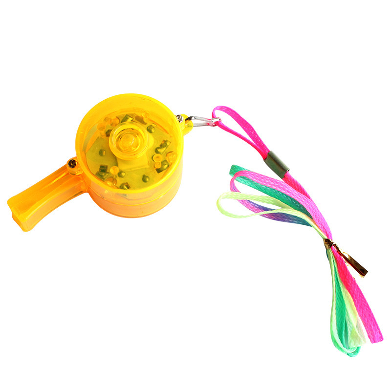 빛나는 휘파람 장난감 응원 소품 플래시 휘슬 마구간 공급 바 파티 놀이 어린이 소년 선물