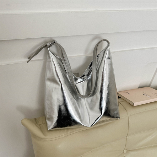 Subculture Underarm Large Capacity Tote Bag for Women, Spring Fashion Simple Ladies Single Shoulder Bag