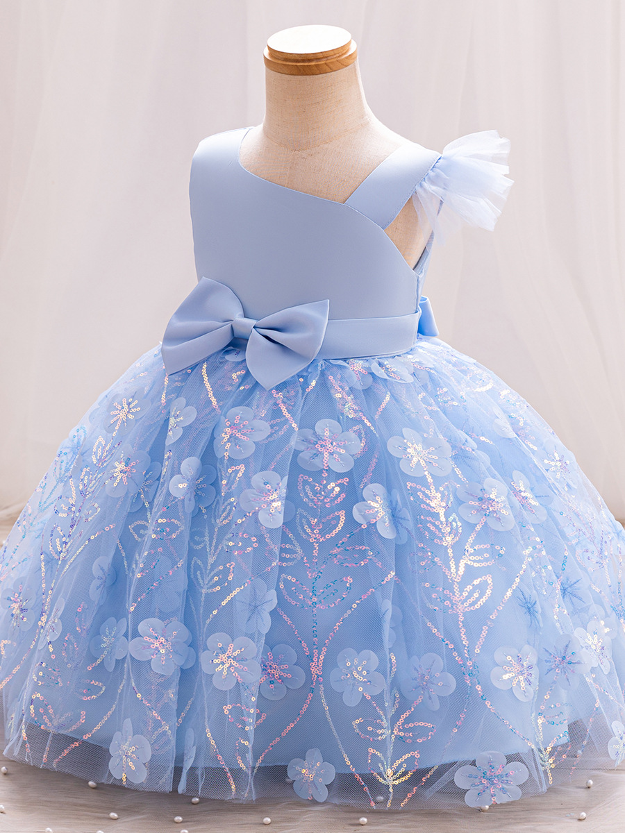 Hot Children's Princess Net Yarn Dress