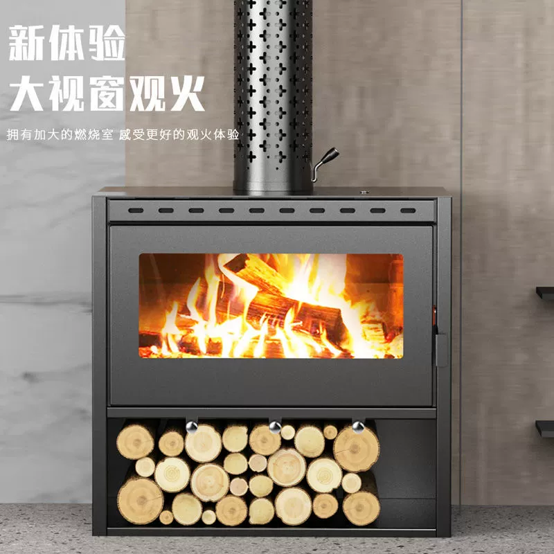 Дровяной камин домашний дровяной печи зимой