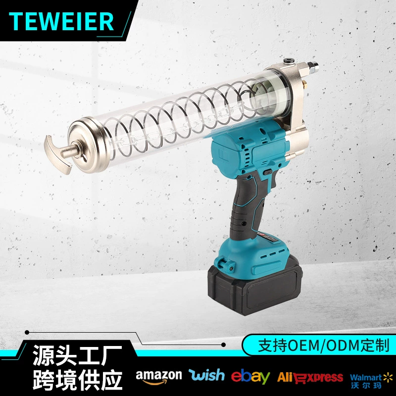 Полностью автоматический пневматический смазочный пистолет высокого давления для внешней торговли, бесщеточный литиевый аккумулятор, мощный портативный смазочный пистолет большой емкости