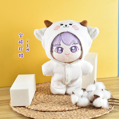 Type B Korean boy group dolls with clothes Park Jimin, Kim Taehyung, Min Yoongi, Jungkook doll set