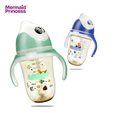 新款创意饮水PPSU奶瓶海豚广口280ml婴儿奶嘴瓶母婴用品厂家批发