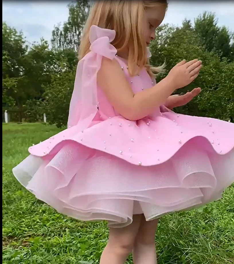 Abito da principessa in tulle per bambina compleanno e cerimonia_voghion.com