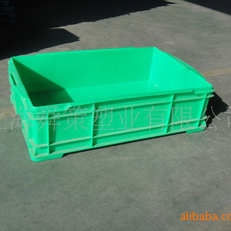 厂家现货全新料加厚塑料周转箱680箱红黄蓝绿色塑料格子塑料蓝