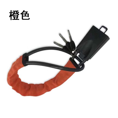 black retractable cable lock steel – Car lock - orange