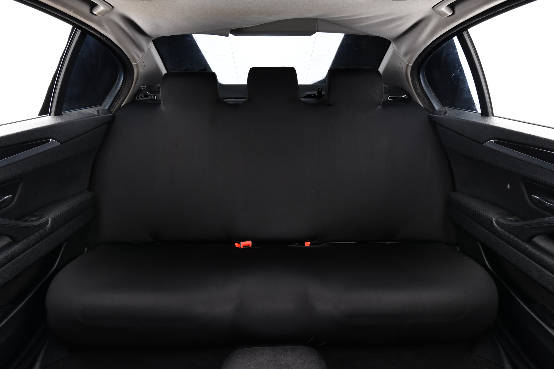 Cooling Ice Silk Universal Elastic Car Rear Three-Seat Seat Cover Fabric Dust-Proof Seat Cushion Cover Backrest and Headrest Integrated