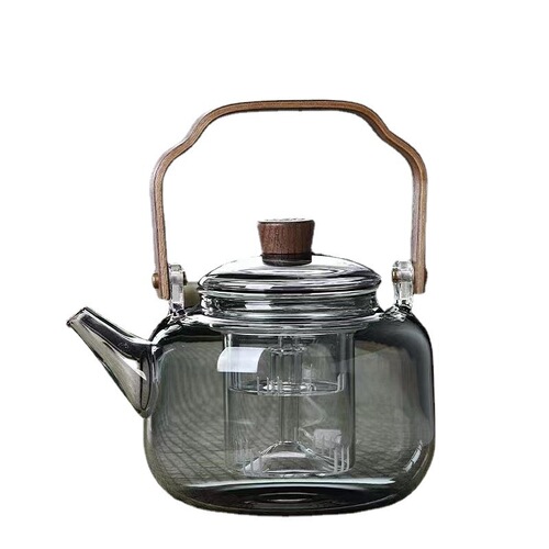 High borosilicate glass tea kettle, high temperature resistant tea kettle, steaming dual-purpose open fire electric ceramic stove tea kettle