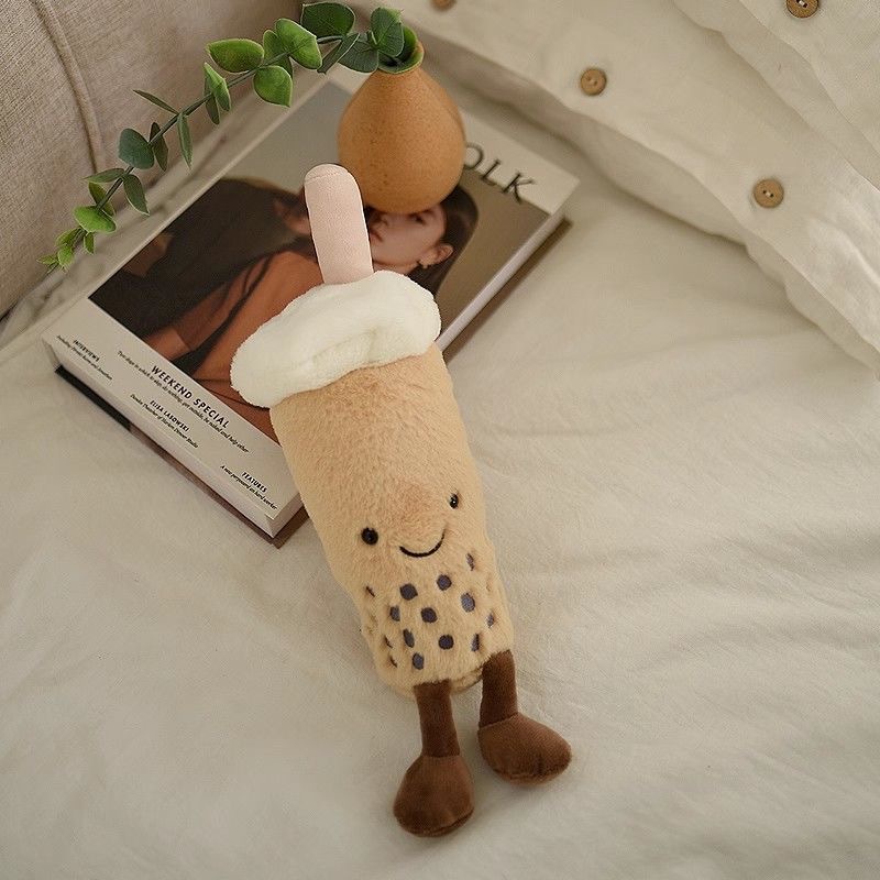 Nordic Fun and Creative Milk Tea Plush Toys, Cute Pillows, Dolls, Gifts for Men and Women, Wedding Throw Dolls, Wholesale