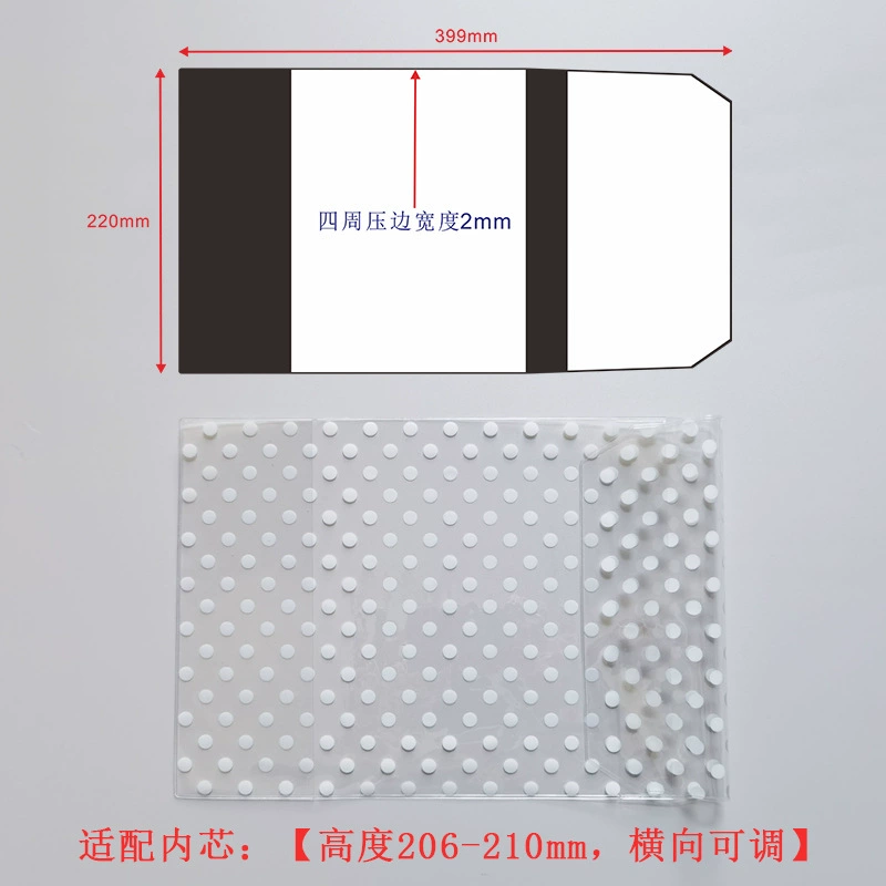 Transparent PVC Book Cover — Waterproof Notebook Jacket for Students, A6 & A5 Options