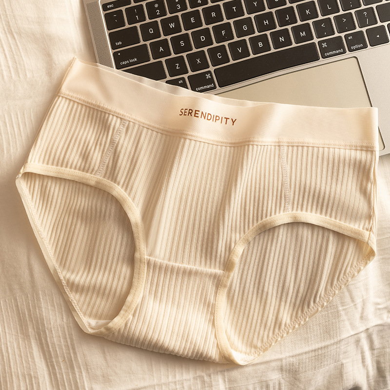 Ropa interior niña algodón puro antibacteriano 100% algodón entrepierna cintura media sin costuras Maillard deporte no tapado ropa interior de mujer