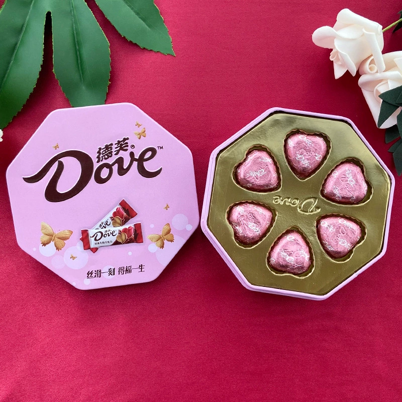 Шоколад Dove/Dove 6 штук в подарочной коробке на помолвление/свадьбу, конфеты полнолуние, сувенир, готовый товар, содержащий сахар