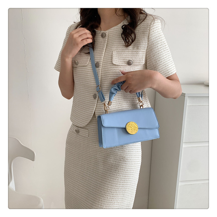 262g Weight Magnetic Buckle Closure Type Single Shoulder Strap Strap Type Crossbody Bag Bags Type Casual, Holiday Occasion Pu Leather Material Solid Color Pattern All Seasons Season Women's Gender Streetwear Style Square Shape Medium Size Women's Medium Pu Leather Solid Color Streetwear Square Magnetic Buckle Crossbody Bag 8
