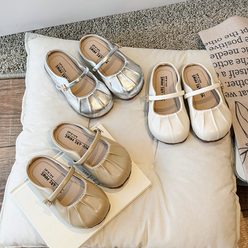 Girls' Closed-Toe Slippers for Spring and Summer, New Slip-On Style for Lazy Children, Half-Slippers for Toddlers, Outdoor Wear for Little Girls