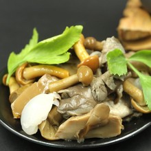【古甜】1kg整朵水煮香菇 水煮草菇 蘑菇片 滑子菇 金针菇罐头