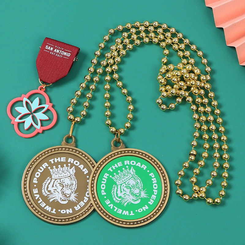 Медаль-цепочка для марафона оптом, с печатью логотипа, пластиковая наградная медаль, награда для спортивных соревнований на кампусе, наградная медаль на шею, памятная