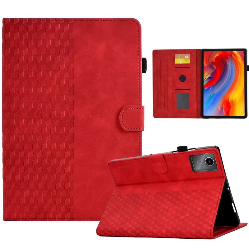 Suitable for Lenovo Tab P11 2nd generation leather case ipad10.9 square matte card bracket protective case mini6
