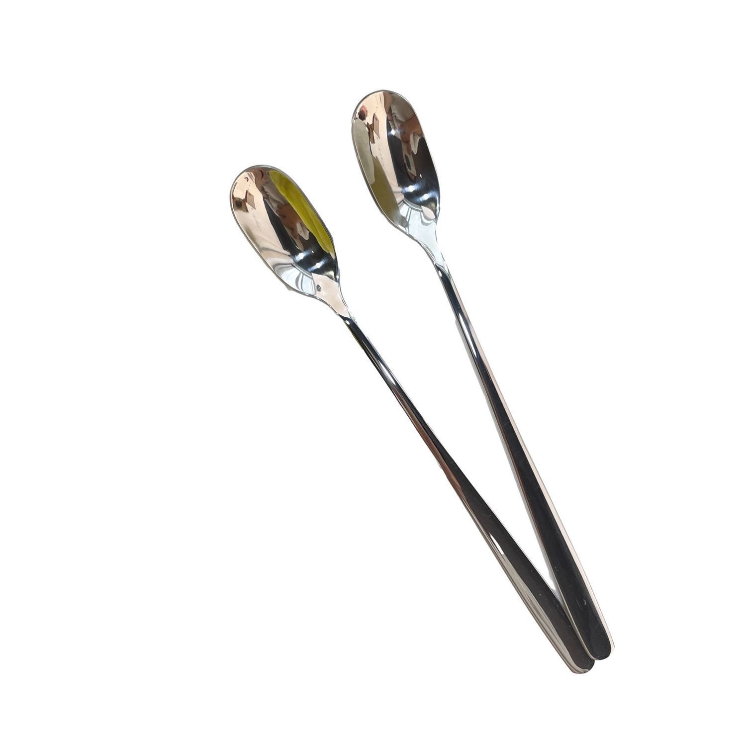 Cuchara de café en acero inoxidable con mango largo para postre_voghion.com