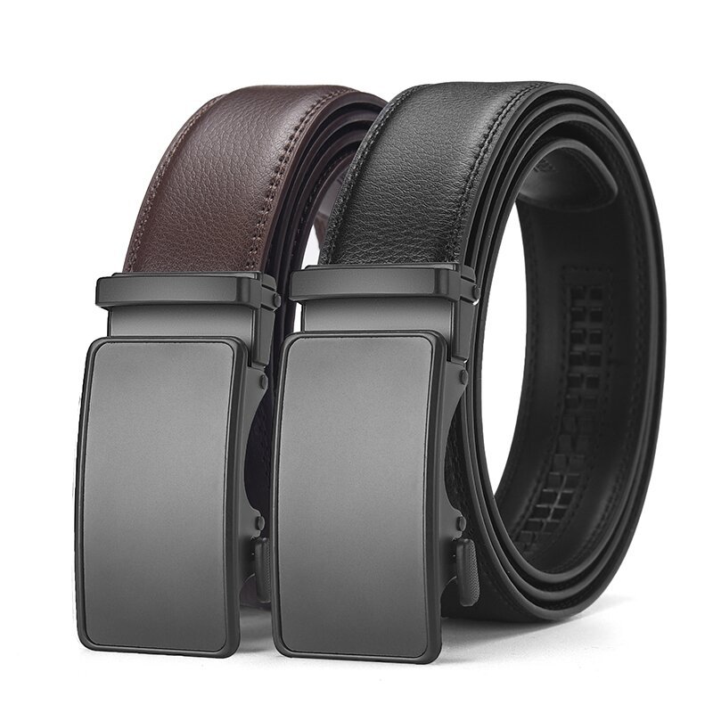 Cinturón de cuero para hombres, cinturón de cuero de alta calidad, cinturón de cintura de cuero para hombres, cinturón de cintura de negocios simple, stock transfronterizo