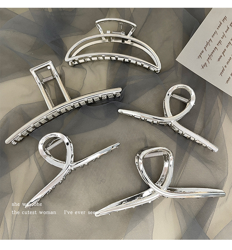 30g Weight Hair Claws Hair Accessories Type 1 Piece Quantity Daily, Street Occasion Alloy Material Geometric Pattern Women's Gender Plating Design IG Style Style Women's Ig Style Geometric Alloy Plating Hair Claws 10