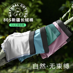 新しい 80S 純綿下着男性用 10A メッシュ抗菌シームレスソフト通気性ボクサーブリーフミッドウエストボクサーブリーフ