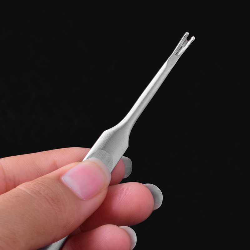 Manicure expert manicure dead skin fork sharp stainless steel…