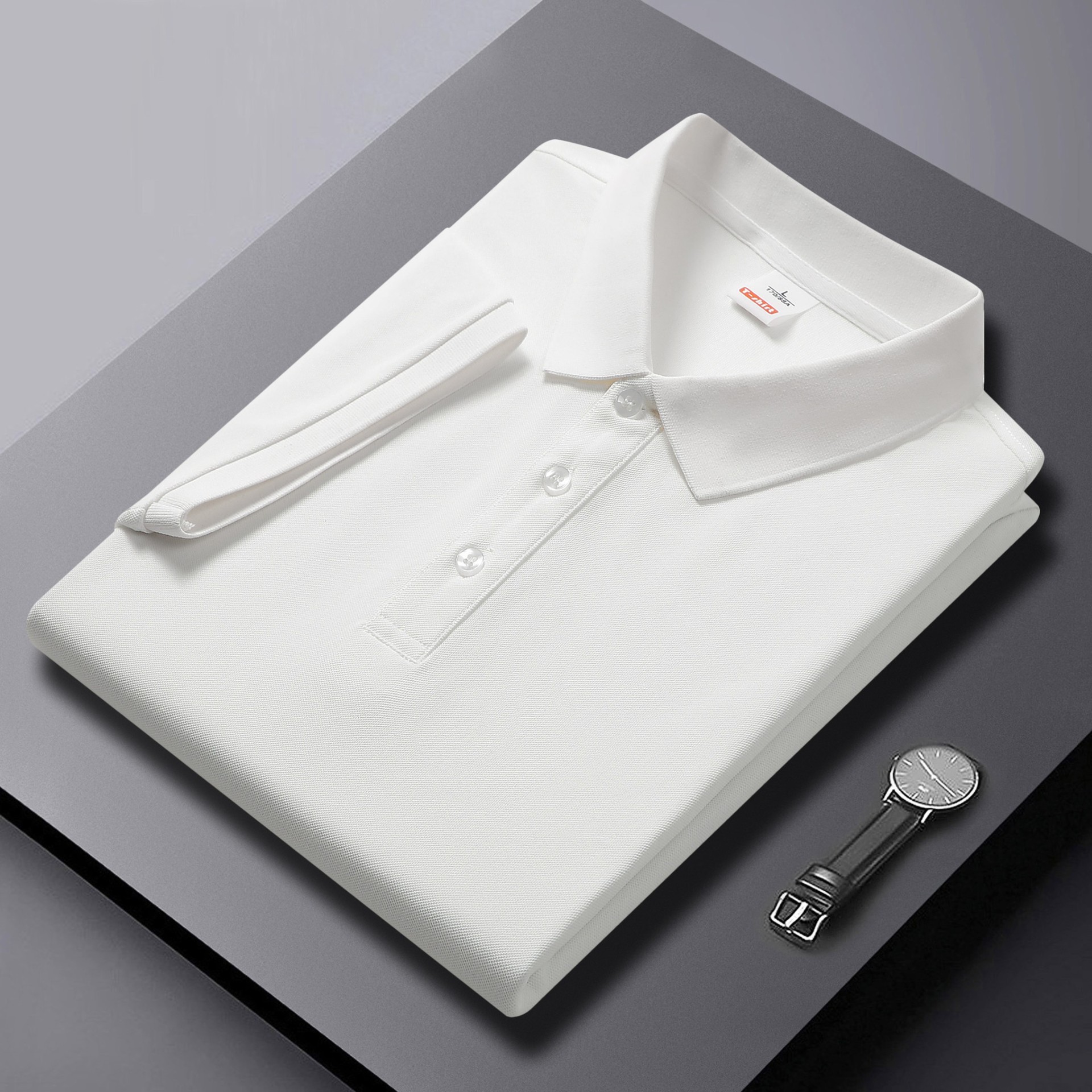 Camisas de algodón de perlas personalizadas LOGO gratis polo con solapa camiseta de manga corta para hombres y mujeres ropa de trabajo de verano fábrica transfronteriza al por mayor