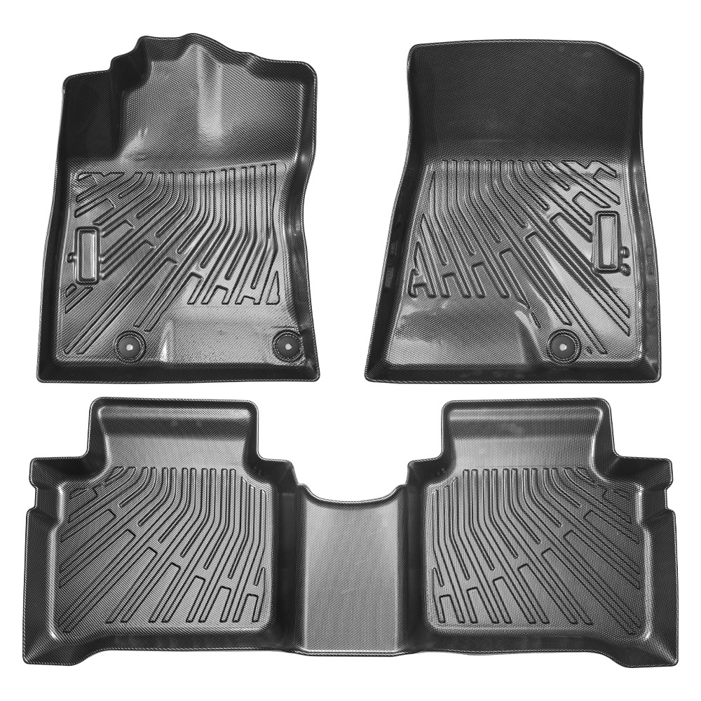 Adecuado para automóvil especial TPV patrón de fibra de carbono almohadilla para el pie cojín del maletero respaldo impermeable, a prueba de aceite, retardante de llama y antioxidante