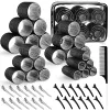 Black set PVC, 50 pieces