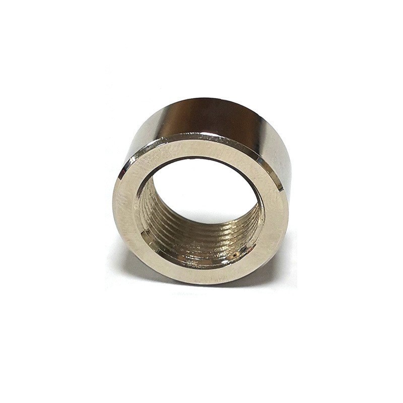 Tubo de escape M18X1.5 Soldadura Tuerca redonda Tuerca Hierro galvanizado Niquelado Universal Modificación transfronteriza Piezas de automóvil