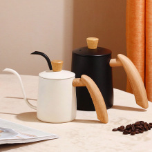 不锈钢手冲咖啡壶高级感带刻度细长嘴温控电热水壶家用小型挂耳壶