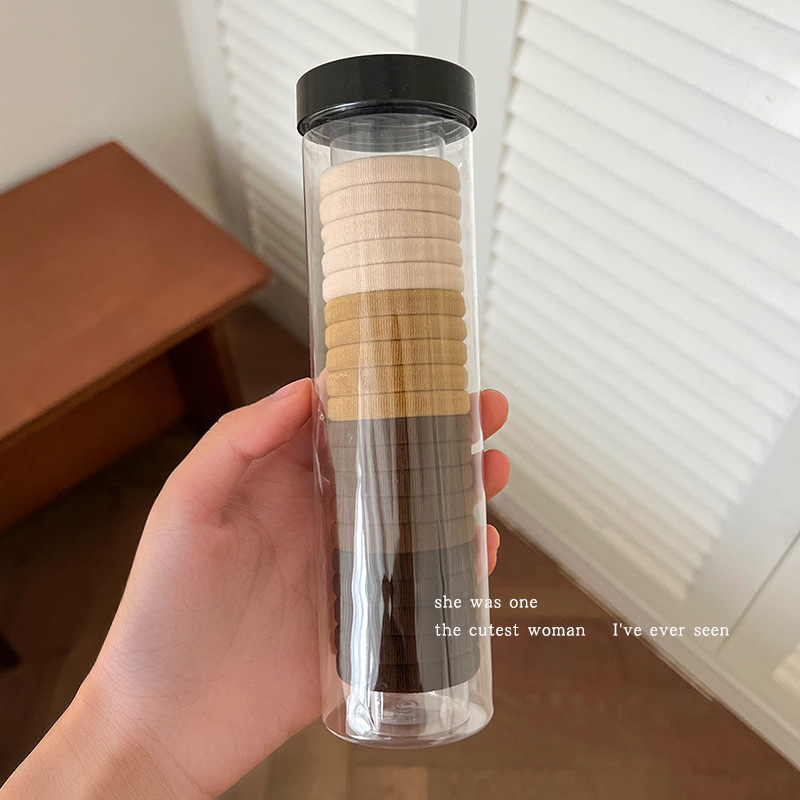 Pelo cuerda gruesa pelo banda no duele el pelo durable banda de goma pelo lazo tocado nuevo caramelo color básico alto elástico cuerda de pelo práctico