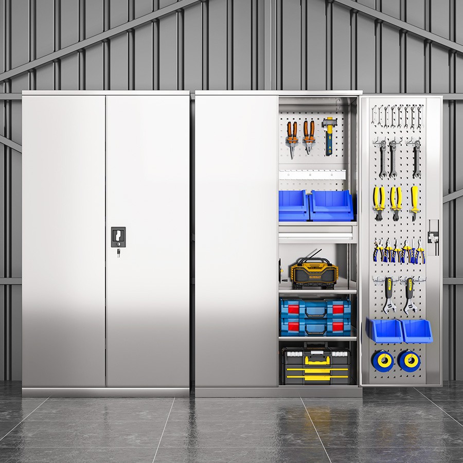 Gabinete de herramientas de acero inoxidable Gabinete de herramientas de metal pesado Gabinete de herramientas Gabinete de estacionamiento Gabinete de almacenamiento grueso