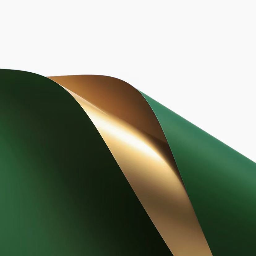 Papel de oro de doble cara de Corea impermeable flor material de papel de embalaje ramo floral coreano papel de oro de lujo de color oro