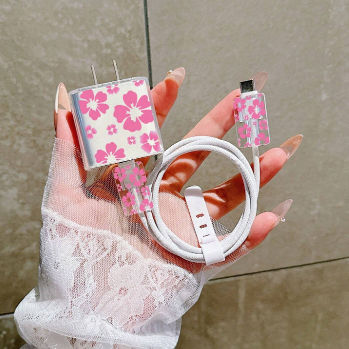 Apple 13 Funda protectora de datos Funda protectora de cargador de 20w Funda protectora de cable de datos Juego de cuatro piezas