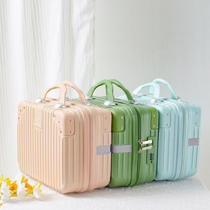 Portable travel case 16inch small lightweight luggage in Korean ins style, simple makeup storage bag, cute handbag Portable travel case 16inch small lightweight luggage in Korean ins style, simple makeup storage bag, cute handbag