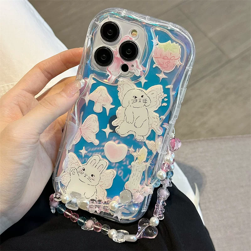 Apple, iPhone 16, чехол для телефона, кремовый совместимый браслет, 16promax, iphone