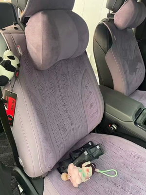 Leather Ventilated Breathable Seat Cushion, Summer – Four Seasons Pad - five-seats-taro-purple-five-seats
