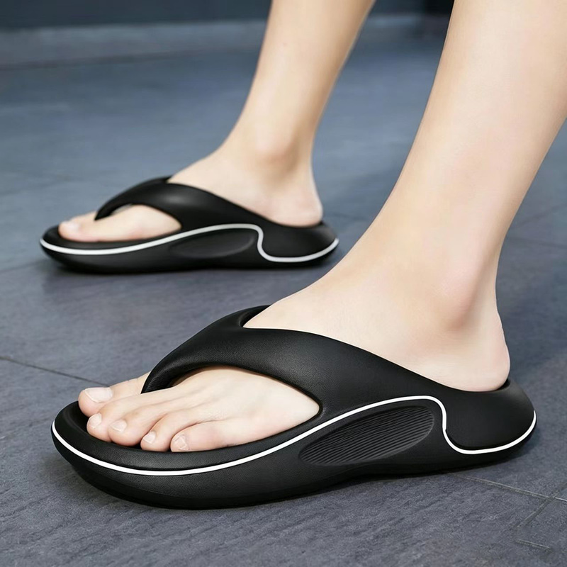 Men's Flip-Flops for Summer Wear, Wear-Resistant, Thick-Soled, Non-Smelly, Beach Flip-Flops, Non-Slip