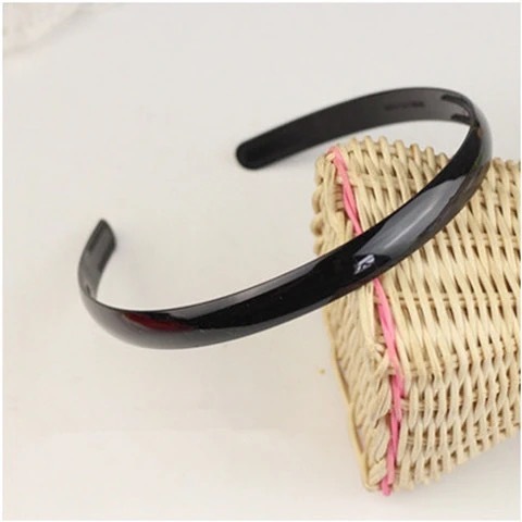 Black glossy headband, headband, hair accessories, hair clip, black face wash headband, one dollar store and two dollar store jewelry wholesale