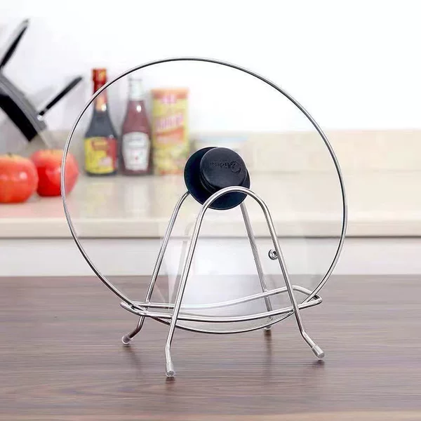 Kitchen Stainless Steel Knife Holder Knife Storage Rack Knife Board Holder Solid Cutting Board Chopping Board Holder Thickened Pot Cover Rack
