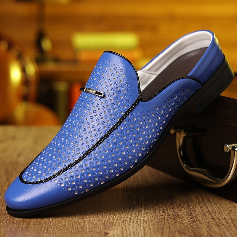 Cross-Border Large Size Men's Shoes Size 47 Summer New Men's Business Formal Slippers Men's Hollow Breathable Sandals 1127
