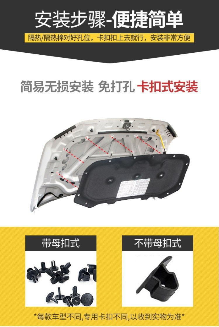 Car Sound Insulation and Heat Insulation Cotton Engine Hood Hood Silencer Sound-Absorbing Cotton Car Sound Insulation Trunk Silent Cotton